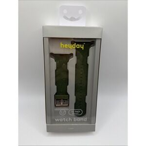 heyday Olive Green Speckled Silicone‎ Apple Watch Band GEN 3